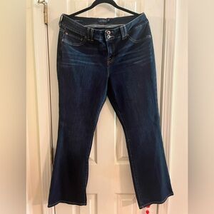 Lucky Brand 🍀 Like New- Emma Boot dark wash jeans- 14WP- double button/loop